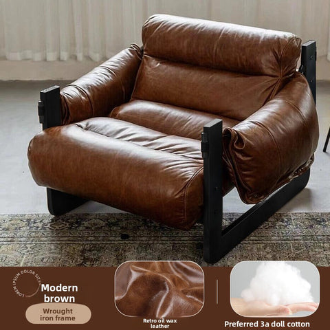 Retro Leatherwork Lounge Chair
