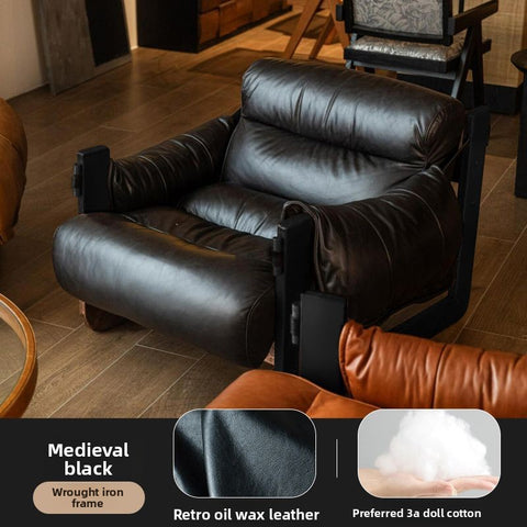 Retro Leatherwork Lounge Chair