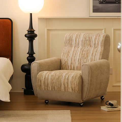 Classic Recliner Armchair – Designer Retro Single Sofa Chair With Adjustable Feature