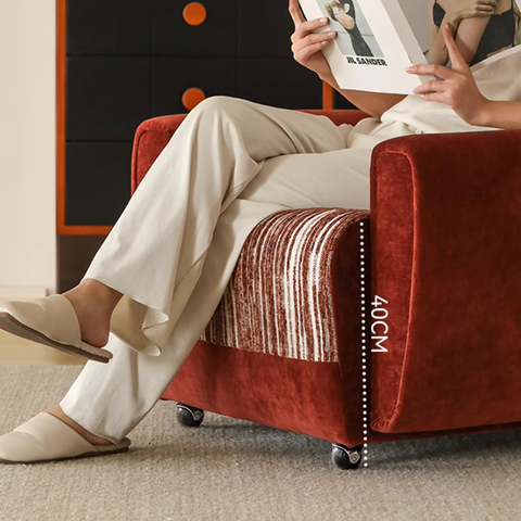 Classic Recliner Armchair – Designer Retro Single Sofa Chair With Adjustable Feature