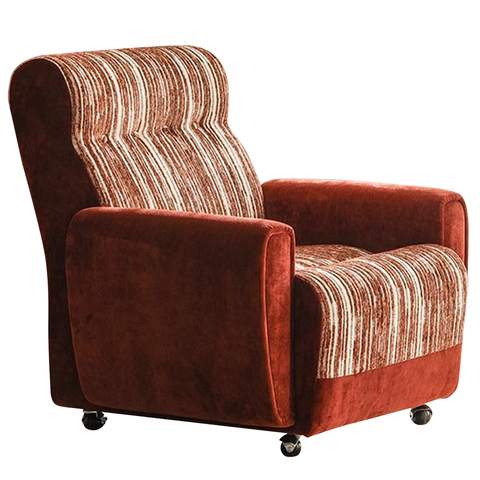 Classic Recliner Armchair – Designer Retro Single Sofa Chair With Adjustable Feature