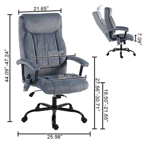 Ergonomic Office Chair with Dual Massage Modes