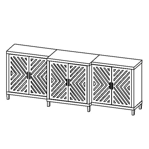 6-Door Heavy-Duty Storage Cabinet