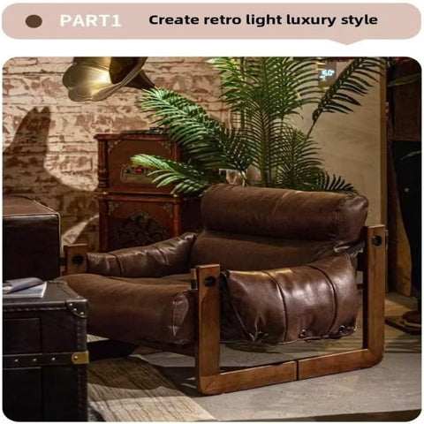 Retro Leatherwork Lounge Chair