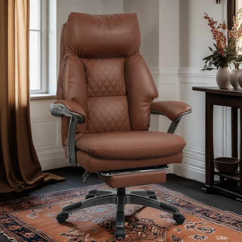 Henry Leather Massage, Heating & Ventilation Office Chair
