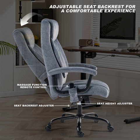 Ergonomic Office Chair with Dual Massage Modes