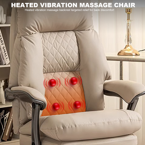 Henry Leather Massage, Heating & Ventilation Office Chair