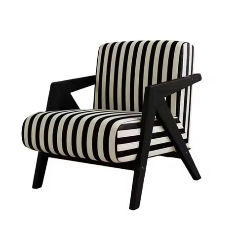 Simple Design Wooden Sofa – Elegant Single Armchair