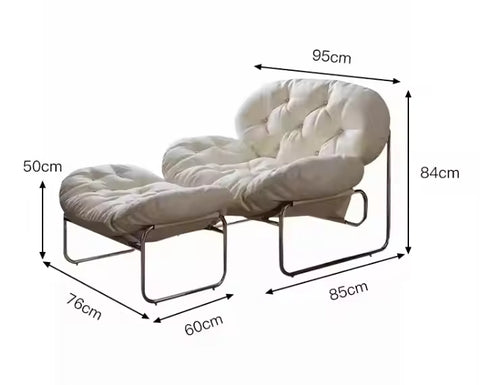 Designer Style Wabi-Sabi Single Sofa