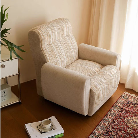 Classic Recliner Armchair – Designer Retro Single Sofa Chair With Adjustable Feature