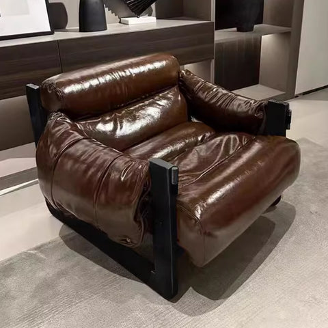 Retro Leatherwork Lounge Chair