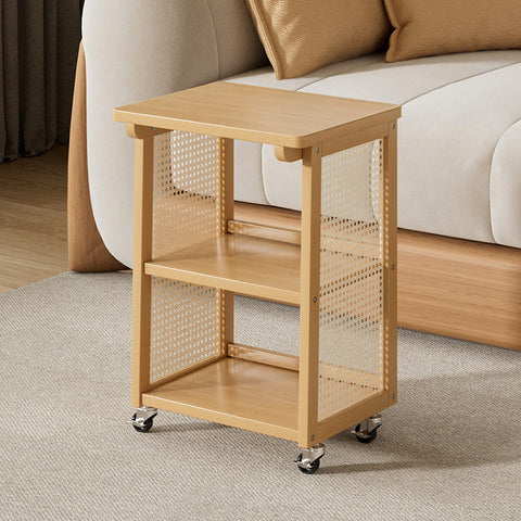 360° Rotating Mobile Coffee Table With Storage