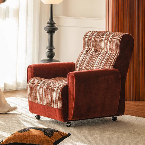 Classic Recliner Armchair – Designer Retro Single Sofa Chair With Adjustable Feature