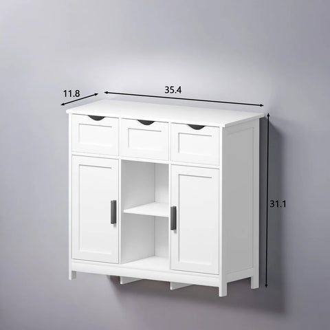 Multi-Functional Wood Cabinet - Drawer & Shelf Storage For Any Room