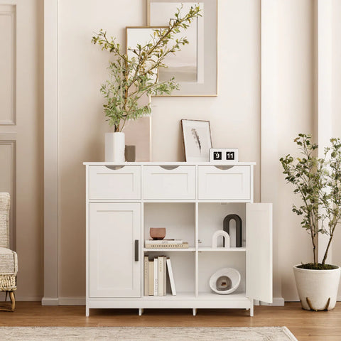Multi-Functional Wood Cabinet - Drawer & Shelf Storage For Any Room