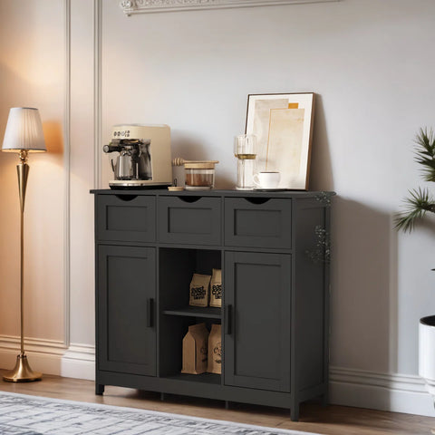 Multi-Functional Wood Cabinet - Drawer & Shelf Storage For Any Room