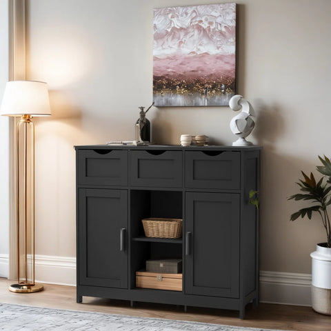 Multi-Functional Wood Cabinet - Drawer & Shelf Storage For Any Room