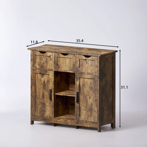 Multi-Functional Wood Cabinet - Drawer & Shelf Storage For Any Room