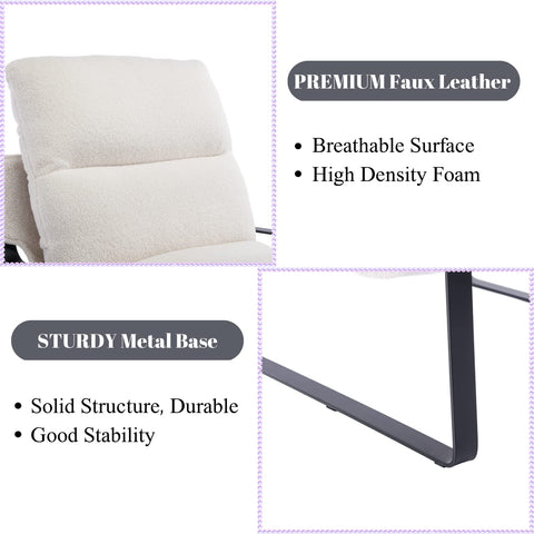 Contemporary Accent Chair - Thick Cushioned Sofa Seat