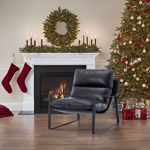 Contemporary Accent Chair - Thick Cushioned Sofa Seat