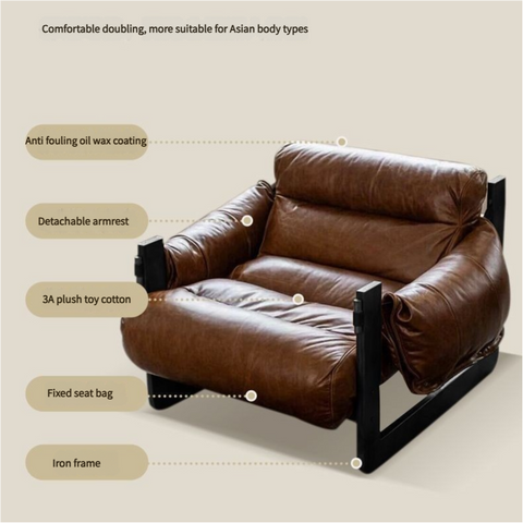 Retro Leatherwork Lounge Chair