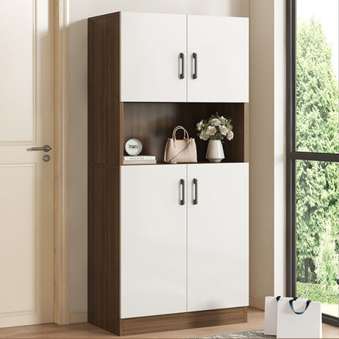 Modern Large Capacity Foyer Balcony Solid Wood Locker Kitchen Storage Cabinet