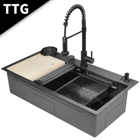 GT Waterfall LED Smart Kitchen Sink