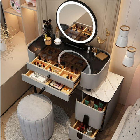 Luxury Bedroom Dressing Table Hollywood Mirror with LED