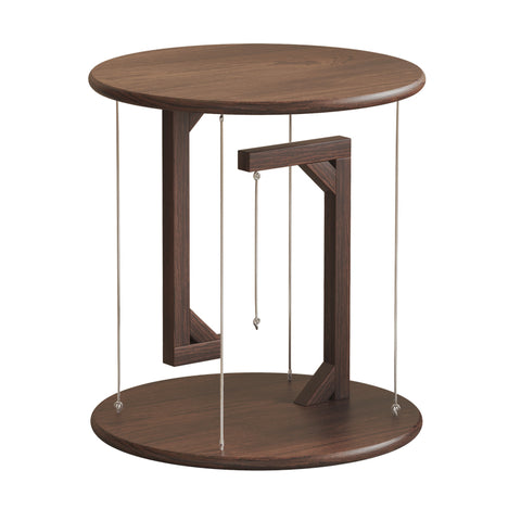 Floating Tensegrity Side Table Solid Wood Walnut Coffee Table