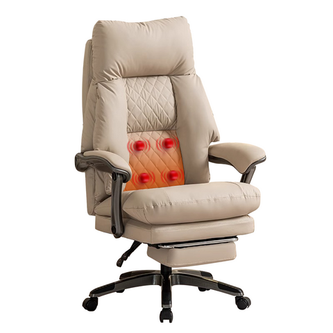 Henry Leather Massage, Heating & Ventilation Office Chair