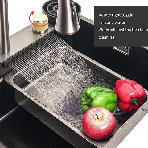 PRM Waterfall Single Bowl Workstation Sink