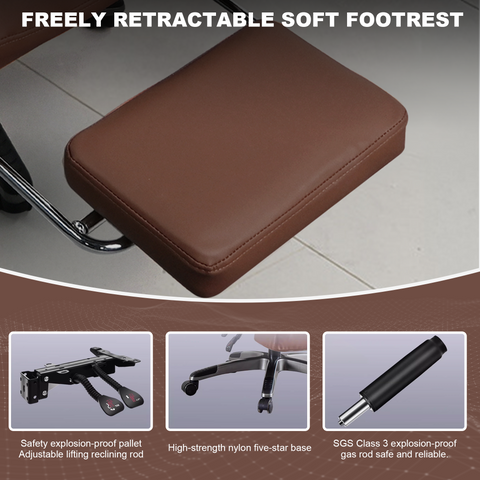 Henry Leather Massage, Heating & Ventilation Office Chair