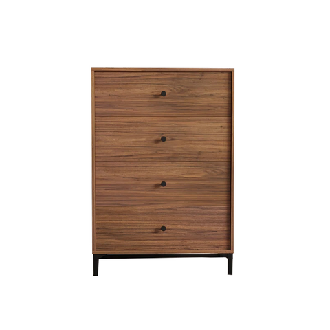 4 - Drawer Brown Wooden Classic Dresser