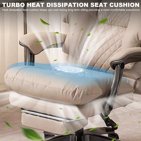 Henry Leather Massage, Heating & Ventilation Office Chair