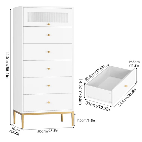 Classic Multi-Drawer Vertical Dresser