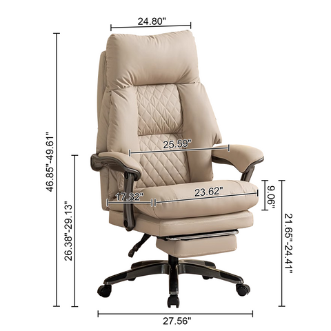 Henry Leather Massage, Heating & Ventilation Office Chair