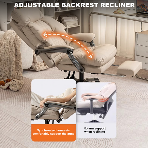 Henry Leather Massage, Heating & Ventilation Office Chair