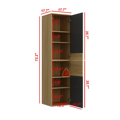 6-Foot 2-Door Storage Cabinet