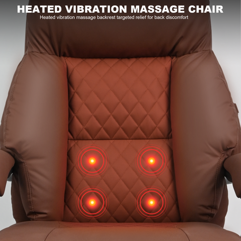 Henry Leather Massage, Heating & Ventilation Office Chair