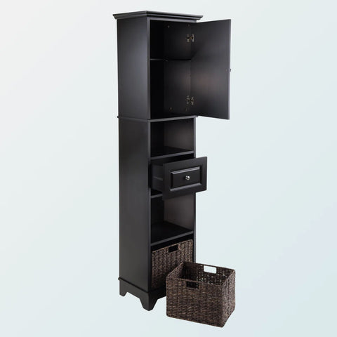 Foldable Basket Storage Set, 3-Pc Black