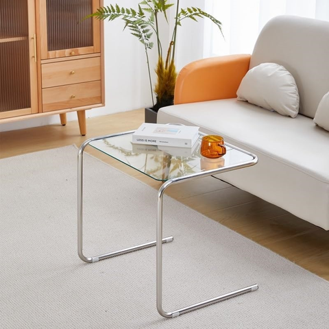 Modern Design Clear Glass End Table