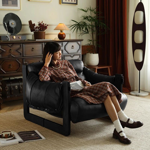 Retro Leatherwork Lounge Chair