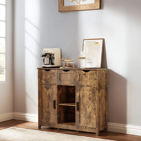 Multi-Functional Wood Cabinet - Drawer & Shelf Storage For Any Room