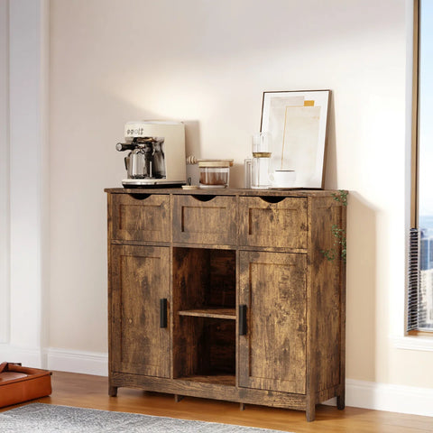 Multi-Functional Wood Cabinet - Drawer & Shelf Storage For Any Room