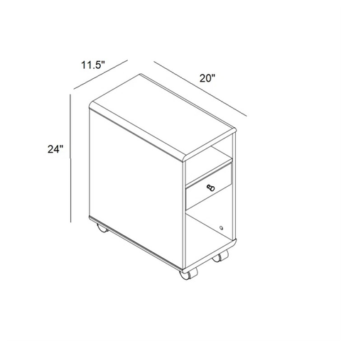 Wheel End Table with Storage