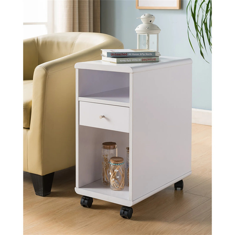 Wheel End Table with Storage