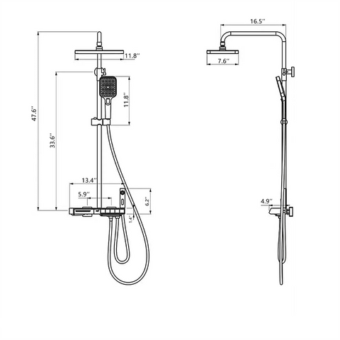 LED Shower Set