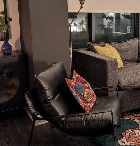 Contemporary Accent Chair - Thick Cushioned Sofa Seat